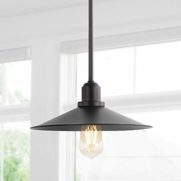 Cade 34.25" Metal Farmhouse Industrial LED Pendant